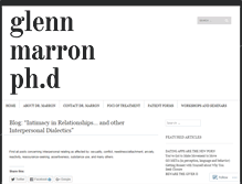Tablet Screenshot of glennmarron.com